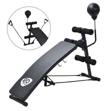 Adjustable Incline Curved Workout Fitness Sit Up Bench