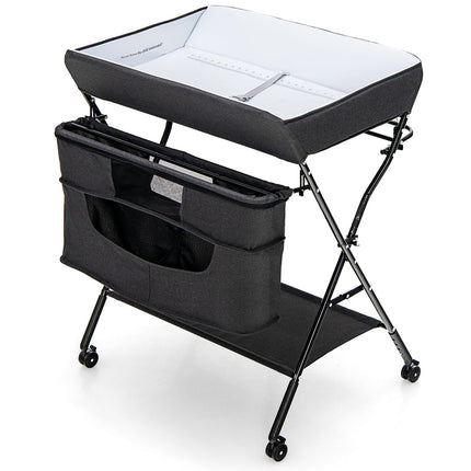 Portable Adjustable Height Newborn Nursery Organizer with