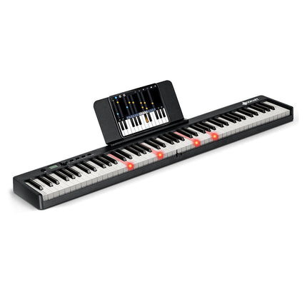 88-Key Folding Electric Lighted Piano Full-Size Portable Keyboard MIDI