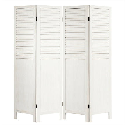 5.6 Ft Tall 4 Panel Folding Privacy Room Divider