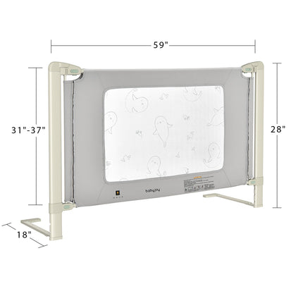Bed Rail Guard for Toddlers Kid with Adjustable Height and Safety Lock