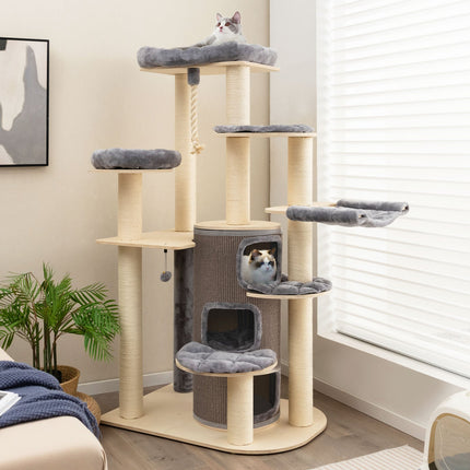 Multi-Level Cat Tree with 3-story Cat Condo