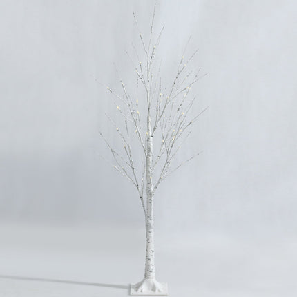 Pre-lit White Twig Birch Tree for Christmas Holiday with LED Lights