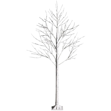 Pre-lit White Twig Birch Tree for Christmas Holiday with LED Lights