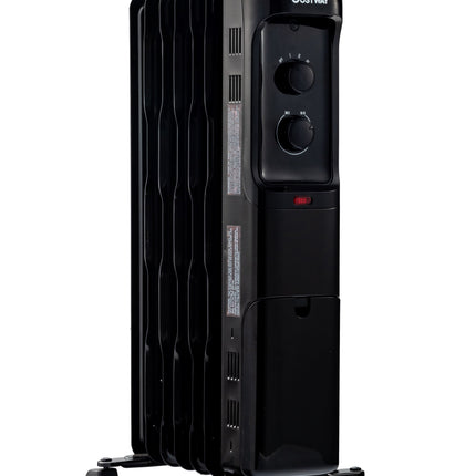 1500W Oil Filled Portable Radiator Space Heater with Adjustable Thermostat