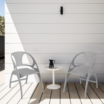 Folding Dining Chairs Set of 2 with Armrest and High Backrest