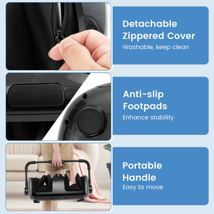 Foot and Calf Massager with Heat for Blood Circulation Pain Relief