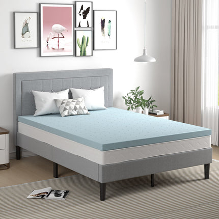 4 Inch Gel Injection Memory Foam Mattress Top Ventilated Mattress Double Bed