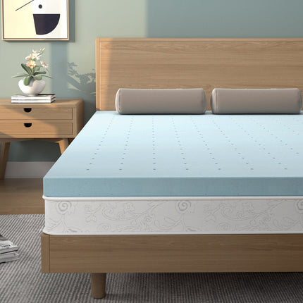 4 Inch Gel Injection Memory Foam Mattress Top Ventilated Mattress Double Bed