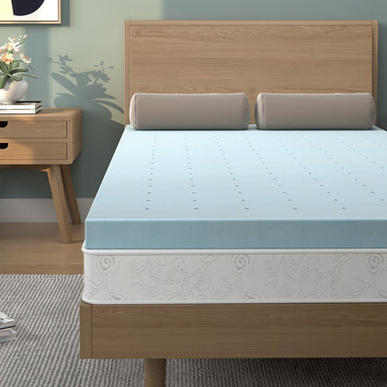 4 Inch Gel Injection Memory Foam Mattress Top Ventilated Mattress Double Bed