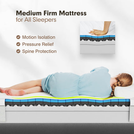 75L x 54W x 8H Memory Foam Mattress with Jacquard Fabric Cover
