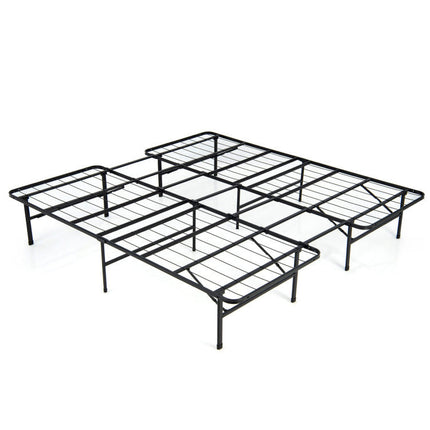 Full/King Size Folding Steel Platform Bed Frame for Kids and Adults