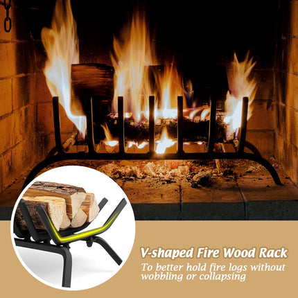31/25/18 Inch Fireplace Grate for Outdoor Fire Pit