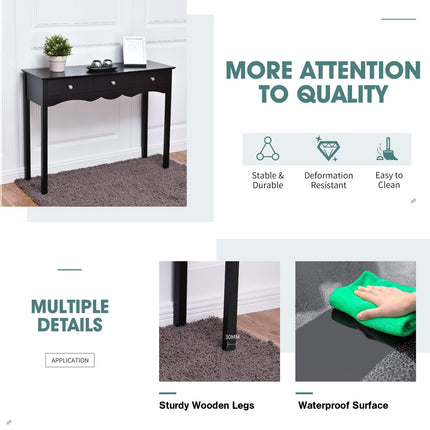 Hall table Side Table w/ 3 Drawers