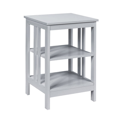 2 Pieces 3-Tier Nightstand with Reinforced Bars and Stable Structure