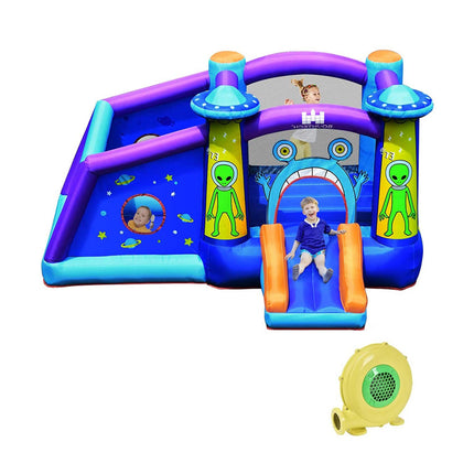 Inflatable Alien Style Kids Bouncy Castle with 480W Air Blower