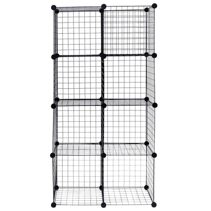 DIY 8 Cube Grid Wire Cube Shelves