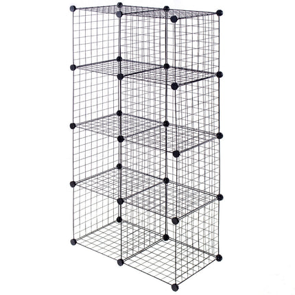 DIY 8 Cube Grid Wire Cube Shelves