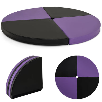 Pole Dance Crash Mat Round Portable Yoga Mat with EPE Foam