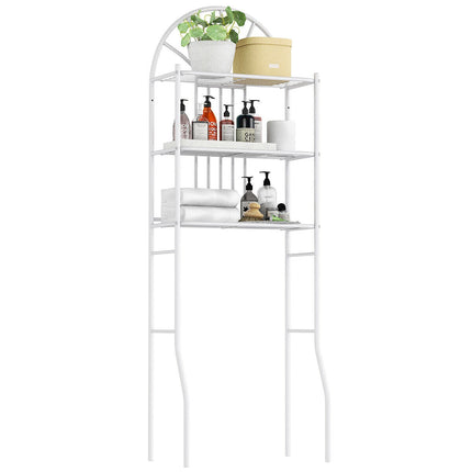 3-Tier Bathroom Rack Over-the-Toilet Storage Rack with 3 Shelves