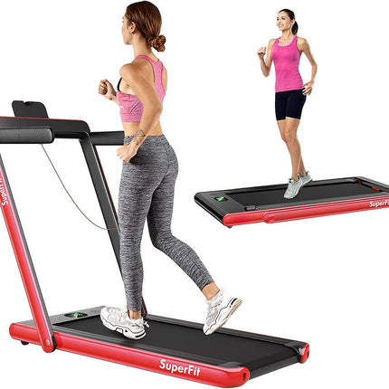2.25HP 2 in 1 Folding Treadmill with APP Speaker Remote Control