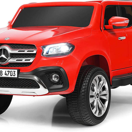 12V 2-Seater Kids Ride On Car Licensed Mercedes Benz X Class RC with Trunk-Red