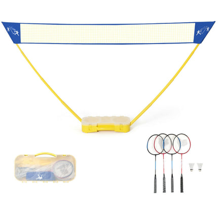 Portable Badminton Set Folding Tennis Badminton Volleyball Net