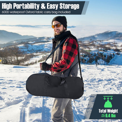 21/25/30 Inch 4-in-1 Lightweight Terrain Snowshoes with Flexible Pivot System