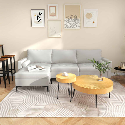 8-Piece Complete Industrial and Modern Living and Dining Room Set
