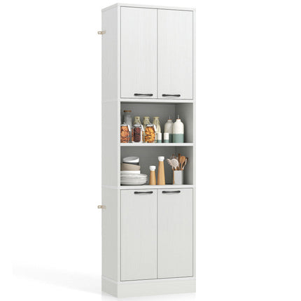 Laundry Room Bundle: 4-in-1 Storage Set Storage Cabinets and Rack Set