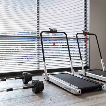 Fitness Room Set: Dumbbell Weight Set+3-in-1 3HP Folding Treadmill