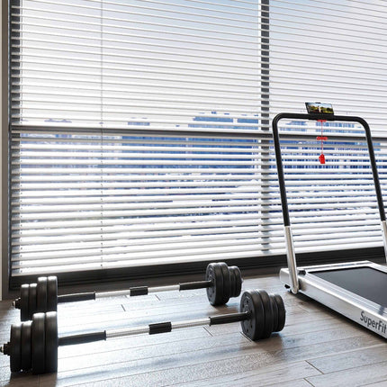 Fitness Room Set: Dumbbell Weight Set+3-in-1 3HP Folding Treadmill
