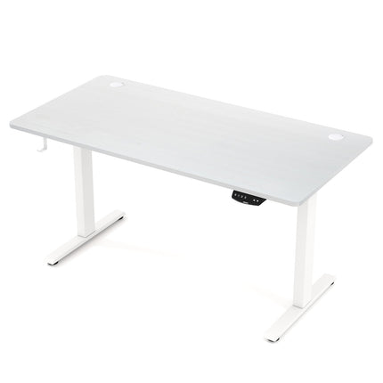 Electric Standing Desk Height Adjustable with 3 Memory Heights White