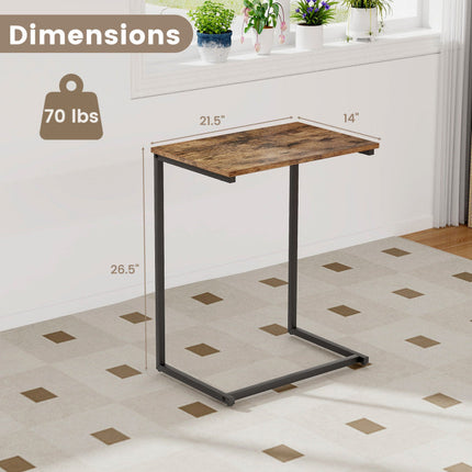 14-Position Adjustable Floor Chair & C-Shaped End Table Set