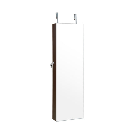 Wall Mounted Jewelry Cabinet with 3-Color Lights