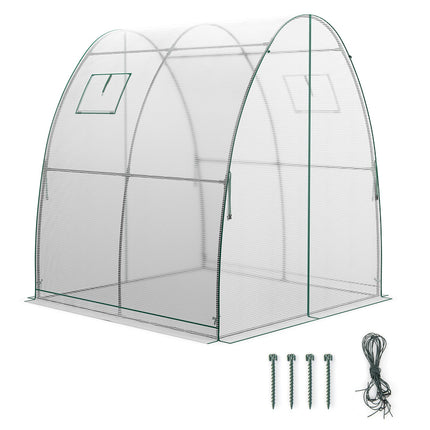 6 x 6 x 6.6 FT Outdoor Wall-in Tunnel Greenhouse