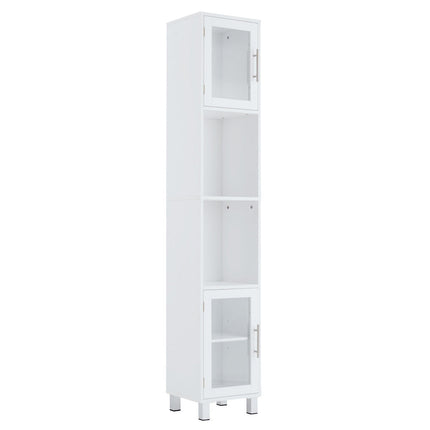 71 Inch Tall Tower Bathroom Storage Cabinet and Organizer Display Shelves for Bedroom